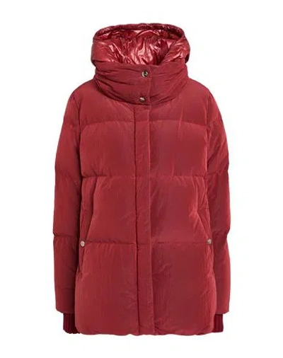 Herno Woman Puffer Brick Size 14 Polyester, Polyamide In Red