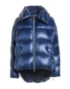 Herno Woman Puffer Bright Blue Size 6 Polyamide In Blue