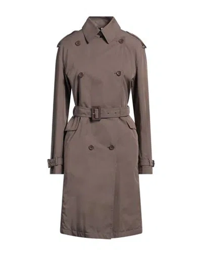 Herno Woman Puffer Brown Size 6 Cotton, Polyamide
