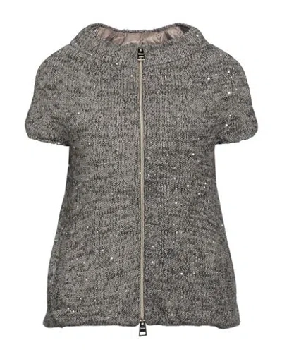 Herno Woman Puffer Brown Size 6 Textile Fibers, Polyamide, Cotton, Wool, Metal
