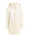 Herno Woman Puffer Cream Size 6 Wool, Polyamide, Polyurethane