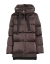 Herno Woman Puffer Dark Brown Size 12 Polyamide In Brown