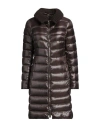 Herno Elisa Fur-trimmed Shell Coat In Brown