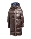 Herno Woman Puffer Dark Brown Size 8 Polyamide