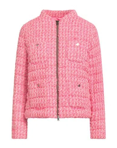 Herno Woman Puffer Fuchsia Size 10 Polyamide, Polyester, Cotton, Viscose, Acrylic In Pink