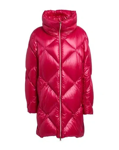 Herno Woman Puffer Fuchsia Size 14 Polyamide In Pink