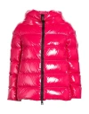 Herno Woman Puffer Fuchsia Size 6 Polyamide In Pink