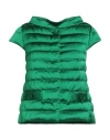 Herno Woman Puffer Green Size 10 Polyester, Cotton In Green
