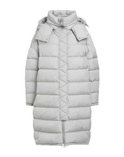 Herno Woman Puffer Grey Size 6 Polyamide In Gray