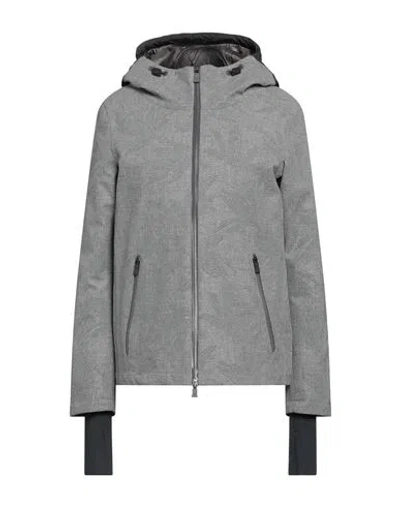 Herno Woman Puffer Grey Size 6 Wool, Polyamide, Polyurethane, Polyester, Ptfe - Polytetrafluoroethyl In Gray