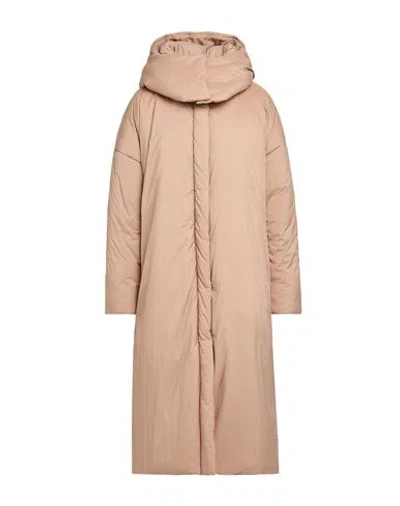 Herno Woman Puffer Khaki Size 10 Polyamide In Brown