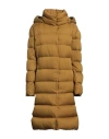 Herno Woman Puffer Khaki Size 16 Polyester, Wool In Beige