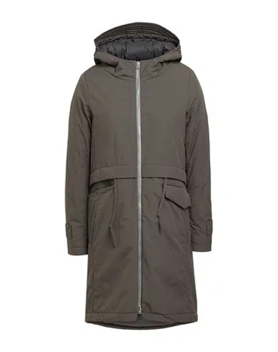 Herno Woman Puffer Lead Size 2 Polyamide, Polyurethane In Grey