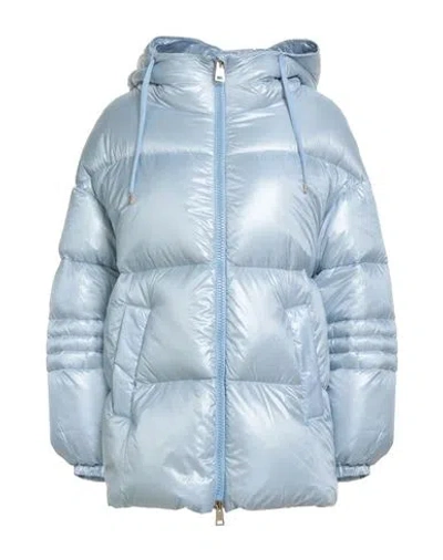 HERNO HERNO WOMAN PUFFER LIGHT BLUE SIZE 8 POLYAMIDE