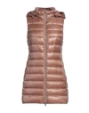 Herno Woman Puffer Light Brown Size 16 Polyamide In Beige
