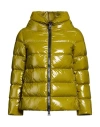 Herno Woman Puffer Light Green Size 2 Polyamide