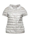 Herno Woman Puffer Light Grey Size 6 Polyamide, Cotton, Acetate