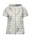 Herno Woman Down Jacket Light Grey Size 10 Polyamide