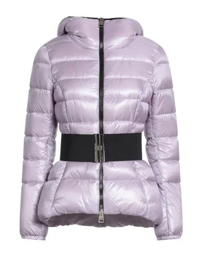 Herno Woman Puffer Lilac Size 10 Polyamide In Purple