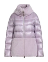 Herno Woman Puffer Lilac Size 4 Polyamide, Polyester In Purple