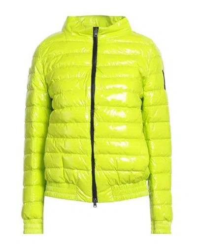Herno Woman Puffer Lime Green Size 10 Polyamide, Polyurethane