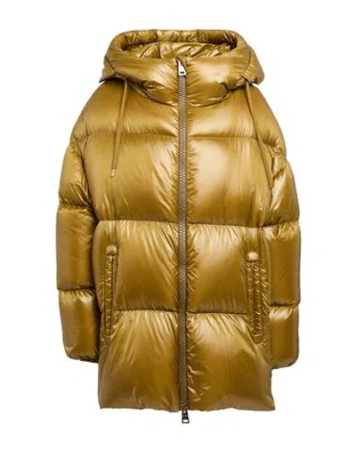 Herno Woman Puffer Lime Green Size 16 Polyamide