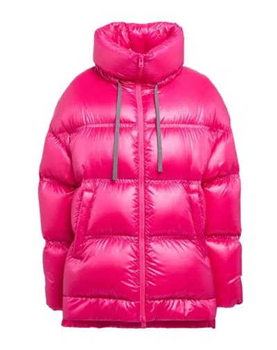 Herno Woman Puffer Magenta Size 12 Polyamide