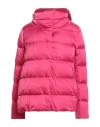 Herno Woman Puffer Magenta Size 2 Polyester In Pink