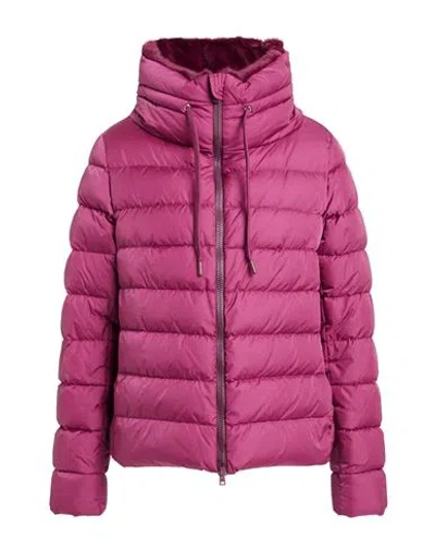 Herno Woman Puffer Mauve Size 6 Polyamide, Polyester In Multi