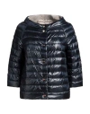 Herno Woman Puffer Midnight Blue Size 12 Polyamide