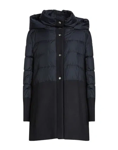 Herno Woman Puffer Midnight Blue Size 14 Polyamide, Virgin Wool
