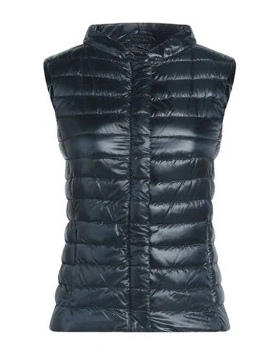 HERNO HERNO WOMAN PUFFER MIDNIGHT BLUE SIZE 2 POLYAMIDE