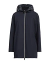 Herno Woman Puffer Midnight Blue Size 6 Virgin Wool In Blue