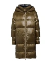 Herno Woman Puffer Military Green Size 10 Polyamide