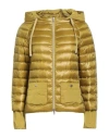 Herno Woman Puffer Military Green Size 6 Polyamide In Green
