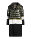 Herno Woman Puffer Military Green Size 6 Polyamide, Cotton In Green
