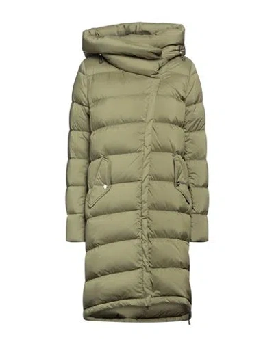 Herno Woman Puffer Military Green Size 6 Polyamide, Polyurethane Coated