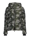 Herno Woman Puffer Military Green Size 6 Polyester, Polyurethane, Pet (polyethylene Terephthalate)