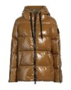 Herno Woman Puffer Mustard Size 8 Polyamide, Polyurethane Coated In Yellow