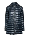 Herno Woman Puffer Navy Size 10 Polyamide, Polyester In Blue