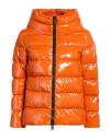 Herno Woman Puffer Orange Size 10 Polyamide