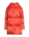 Herno Woman Puffer Orange Size 6 Polyamide In Orange