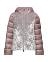 Herno Woman Puffer Antique Rose Size 0 Polyester, Elastane, Polyamide, Cotton, Acetate In Pink