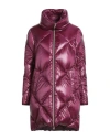 Herno Woman Puffer Plum Size 10 Polyamide In Purple