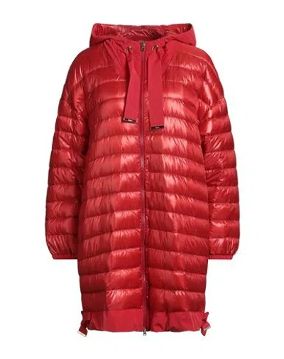 Herno Woman Puffer Red Size 12 Polyamide