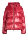 Herno Quilted Red Puffer Jacket With Hood