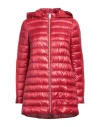 Herno Woman Puffer Red Size 4 Polyamide, Polyester, Cotton