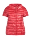 Herno Iconico Woman Puffer Red Size 6 Polyamide, Cotton, Acetate