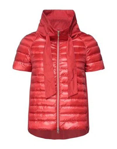 Herno Woman Puffer Red Size 6 Polyamide, Polyester