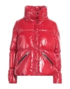 Herno Funnel-neck Puffer Jacket In Red